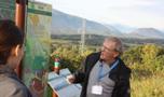 Les panneaux posés à chaque étape permettent de découvrir et de comprendre l'histoire géologique des Pyrénées. 